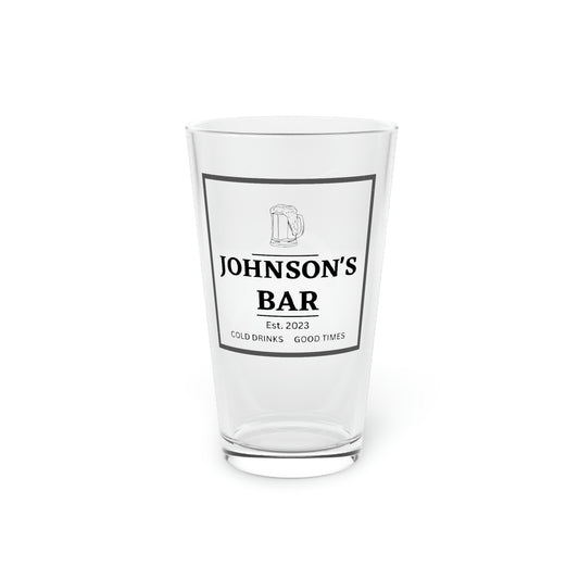 personalized pint glass everything barware