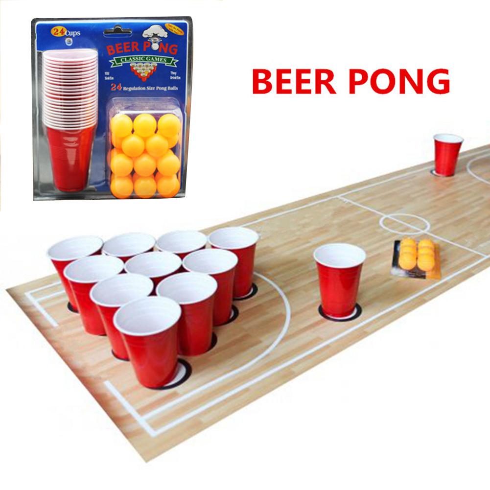 1 Set Entertainment Fun Party Beer Pong Game Olive Ananke