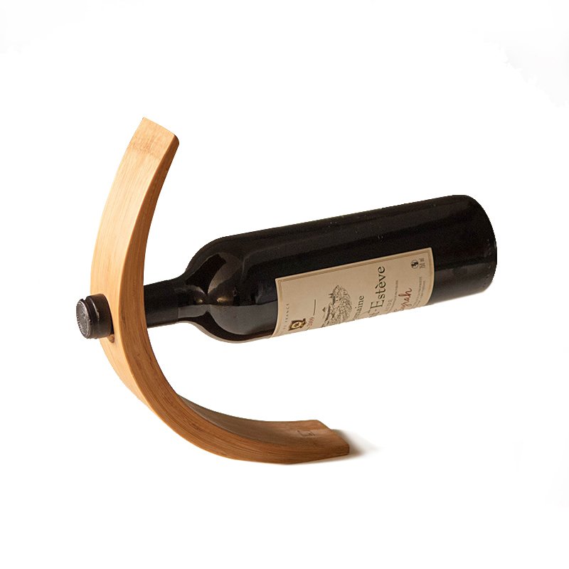 bamboo wine bottle holder