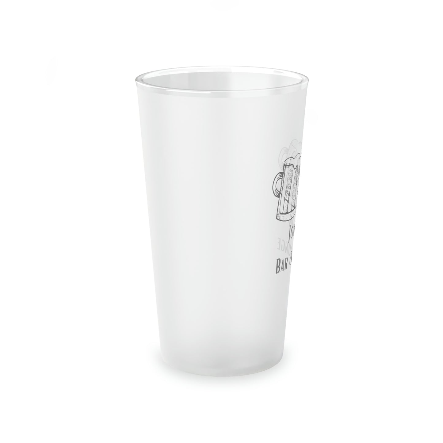 Personalized Frosted Pint Glass, 16oz Personalized Beer Glasses for Your Home Bar