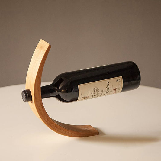 bamboo wine bottle holder