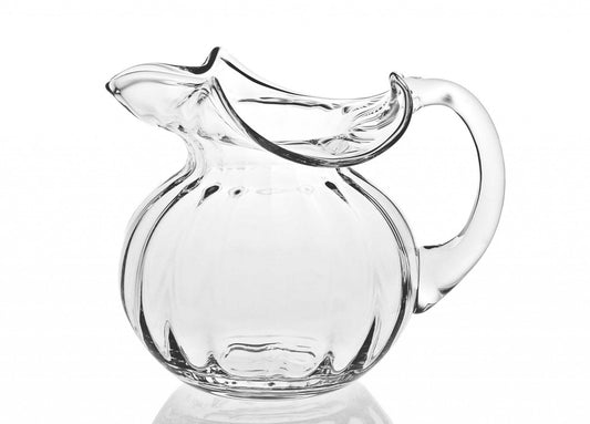 Glass Pitcher - 42 oz. Hand blown Glass Pitcher Jade