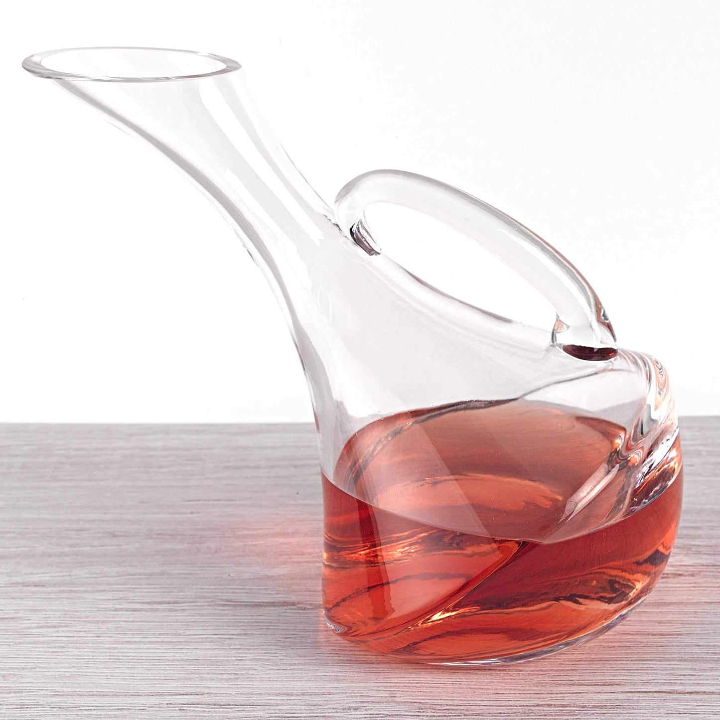 Mouth Blown Glass Wine Carafe 32 oz Jade