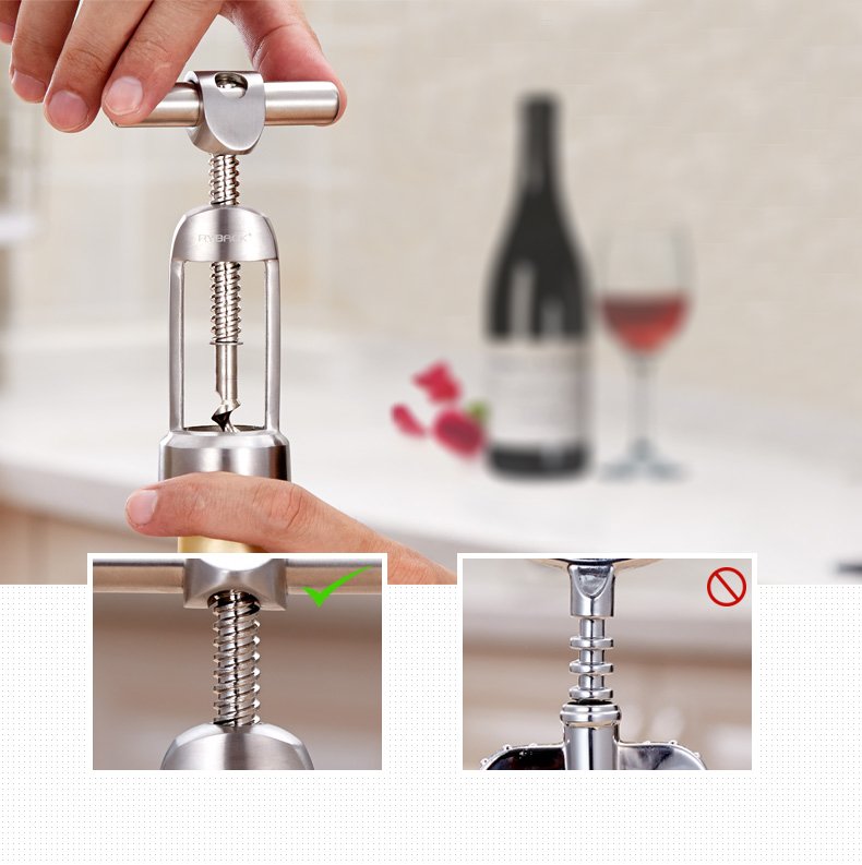Steel Corkscrew Wine Bottle Opener Fuchsia Molly