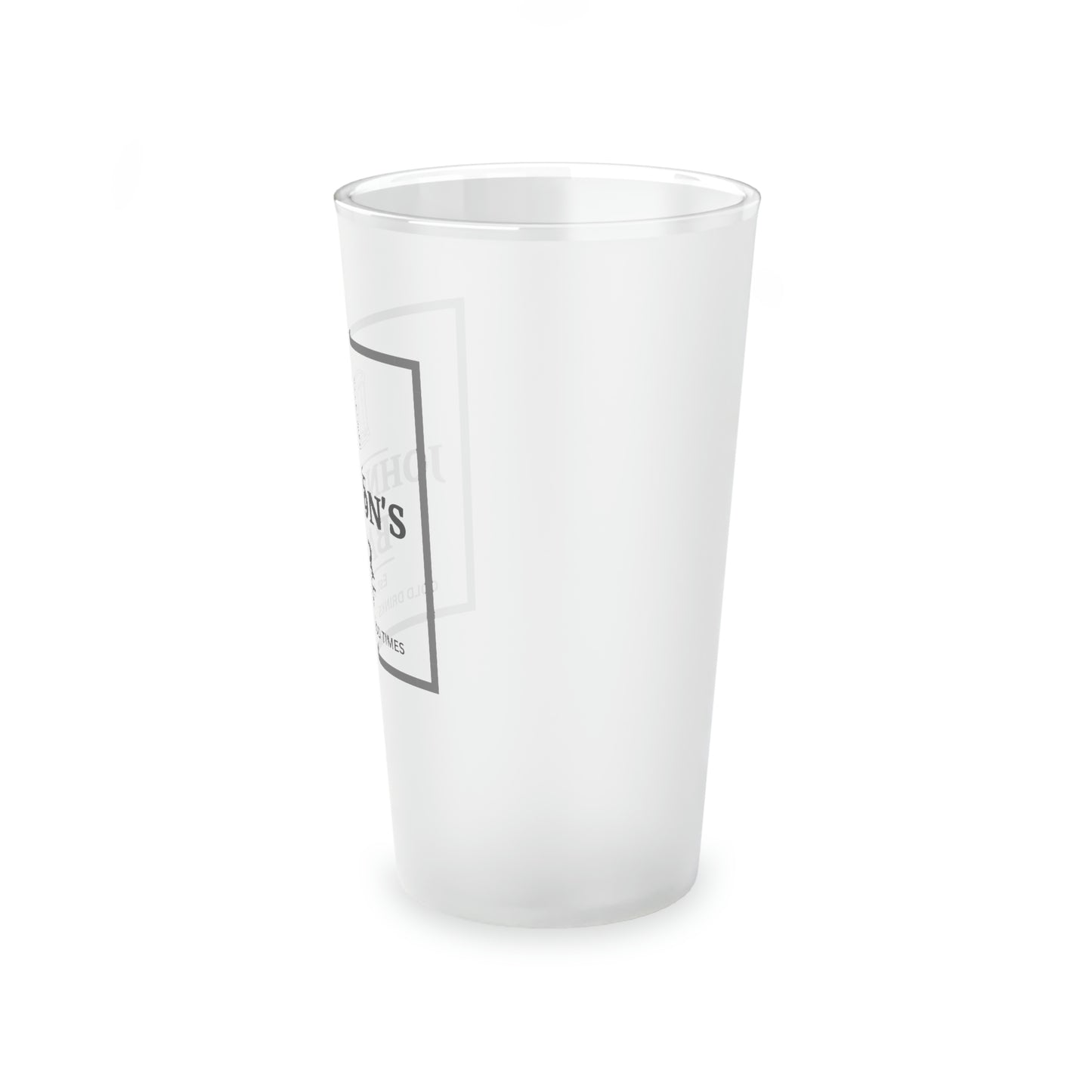 Personalized Bar Frosted Pint Glass, 16oz Personalized Beer Glasses for Your Home Bar