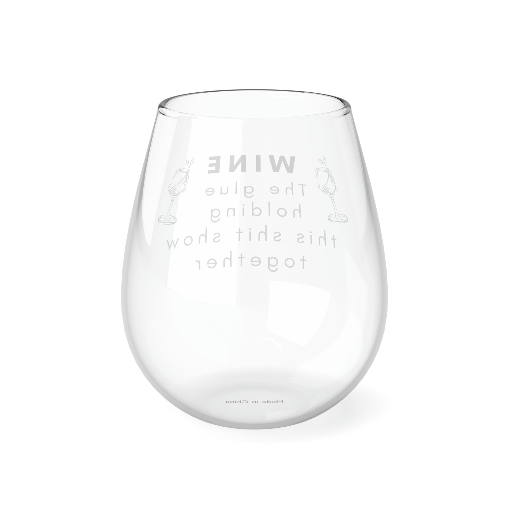 funny wine glass stemless wine glass