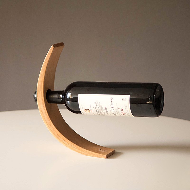 bamboo wine bottle holder