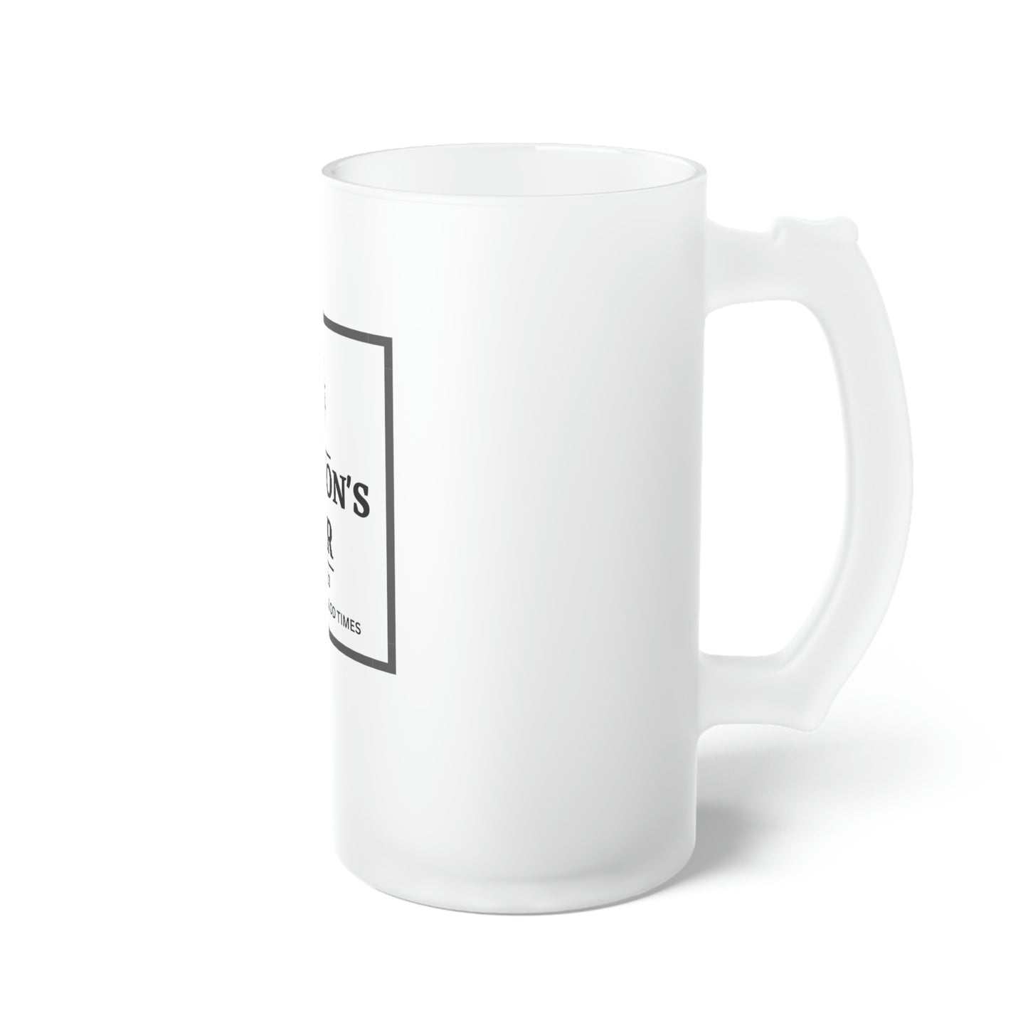 Personalized Frosted Glass Beer Mug