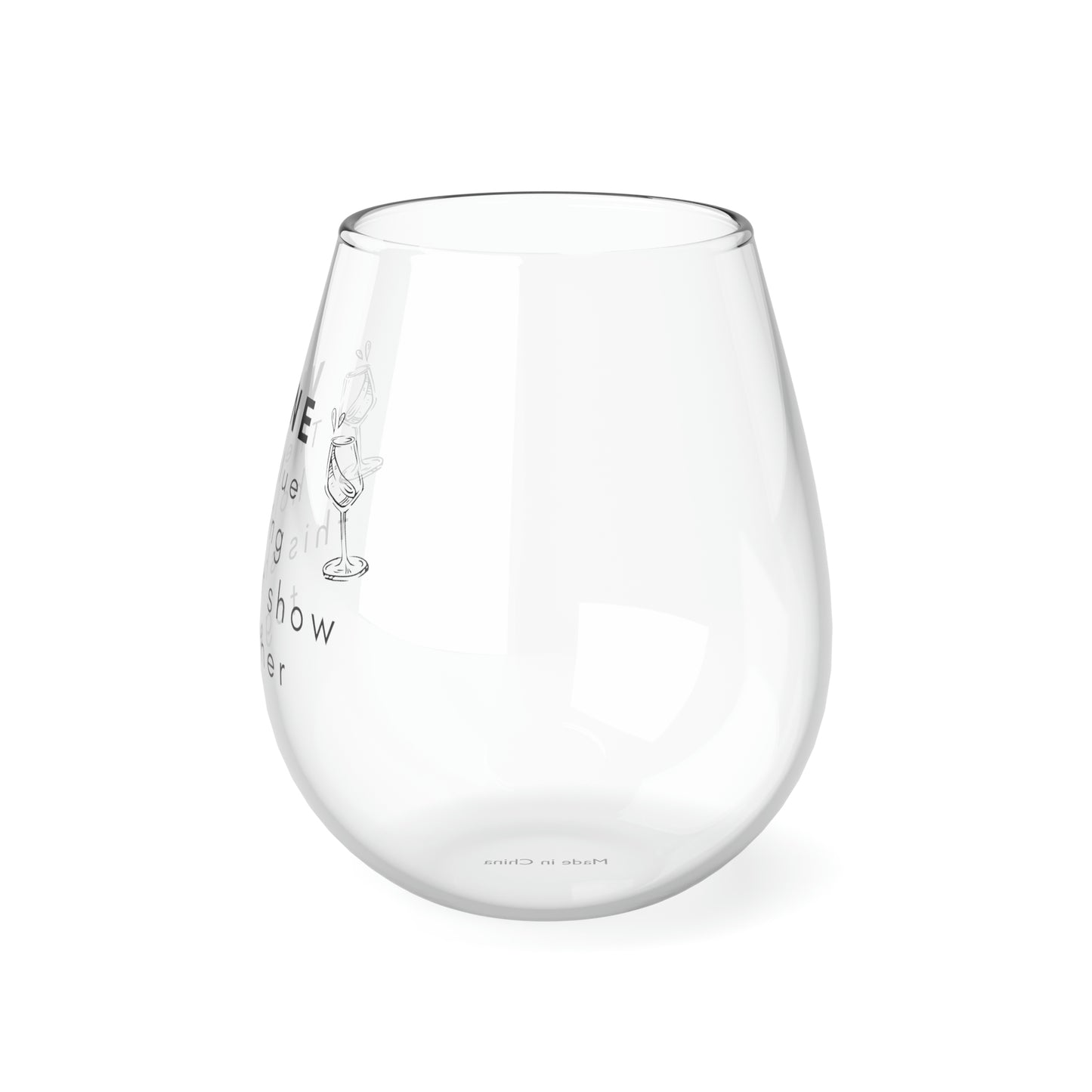 funny wine glass stemless wine glass