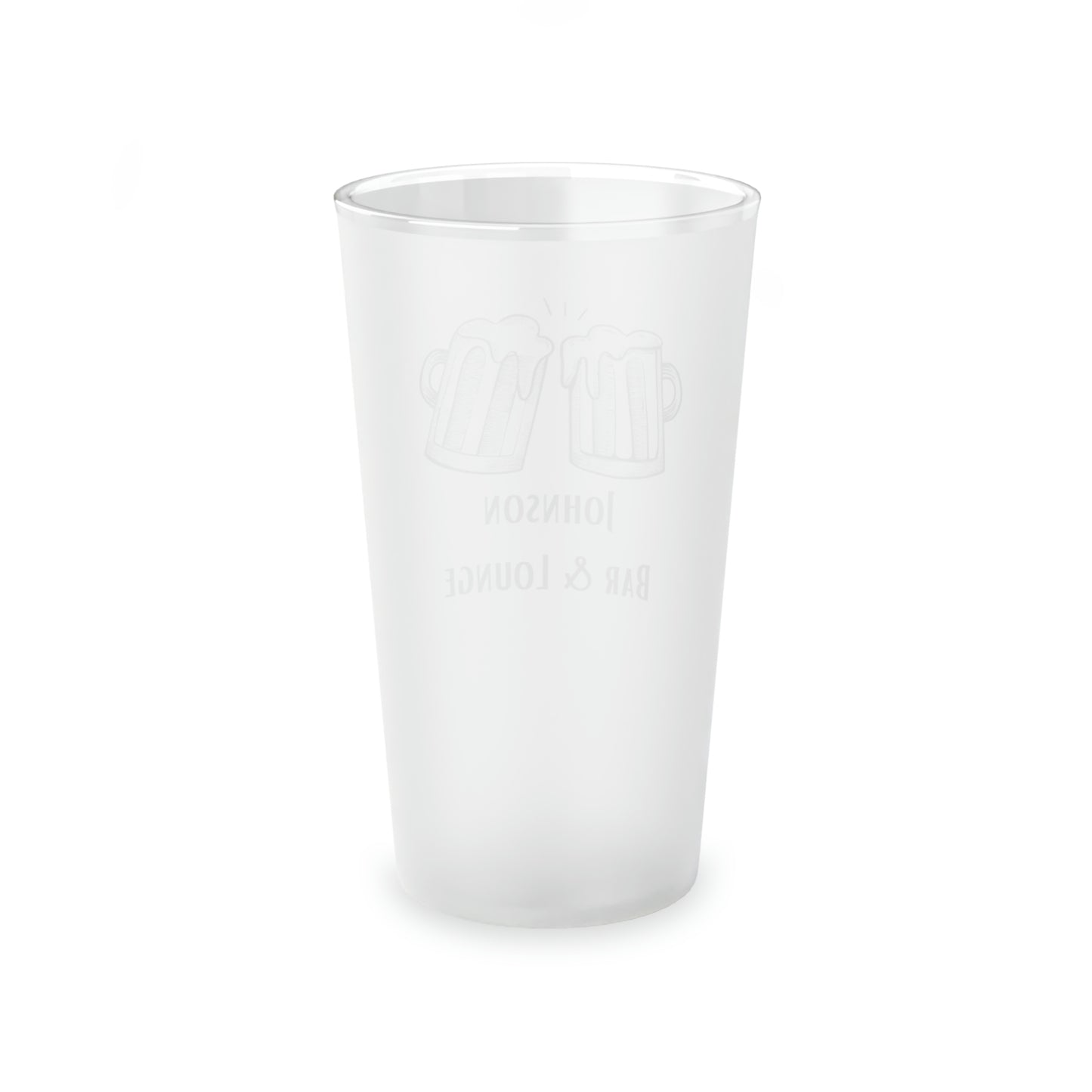Personalized Frosted Pint Glass, 16oz Personalized Beer Glasses for Your Home Bar