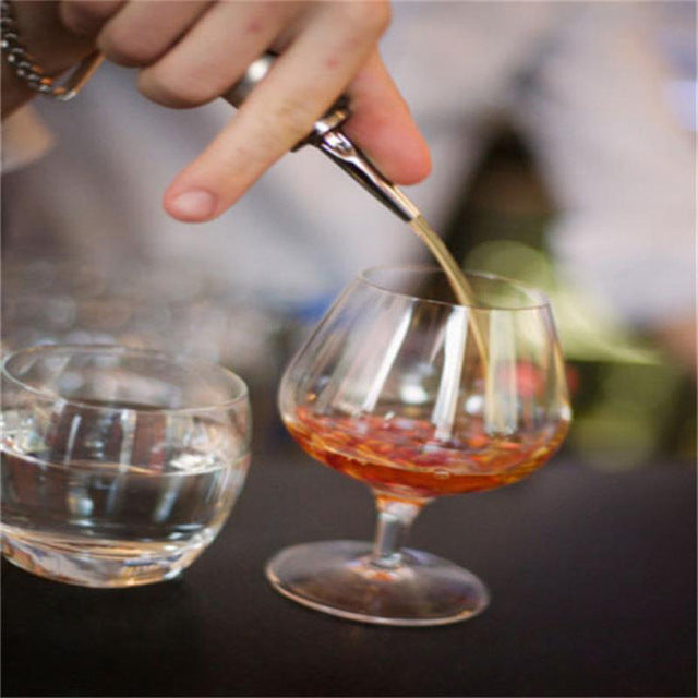 Liquor Spirit Pourer Flow Wine Bottle Pour Spout Black Lily