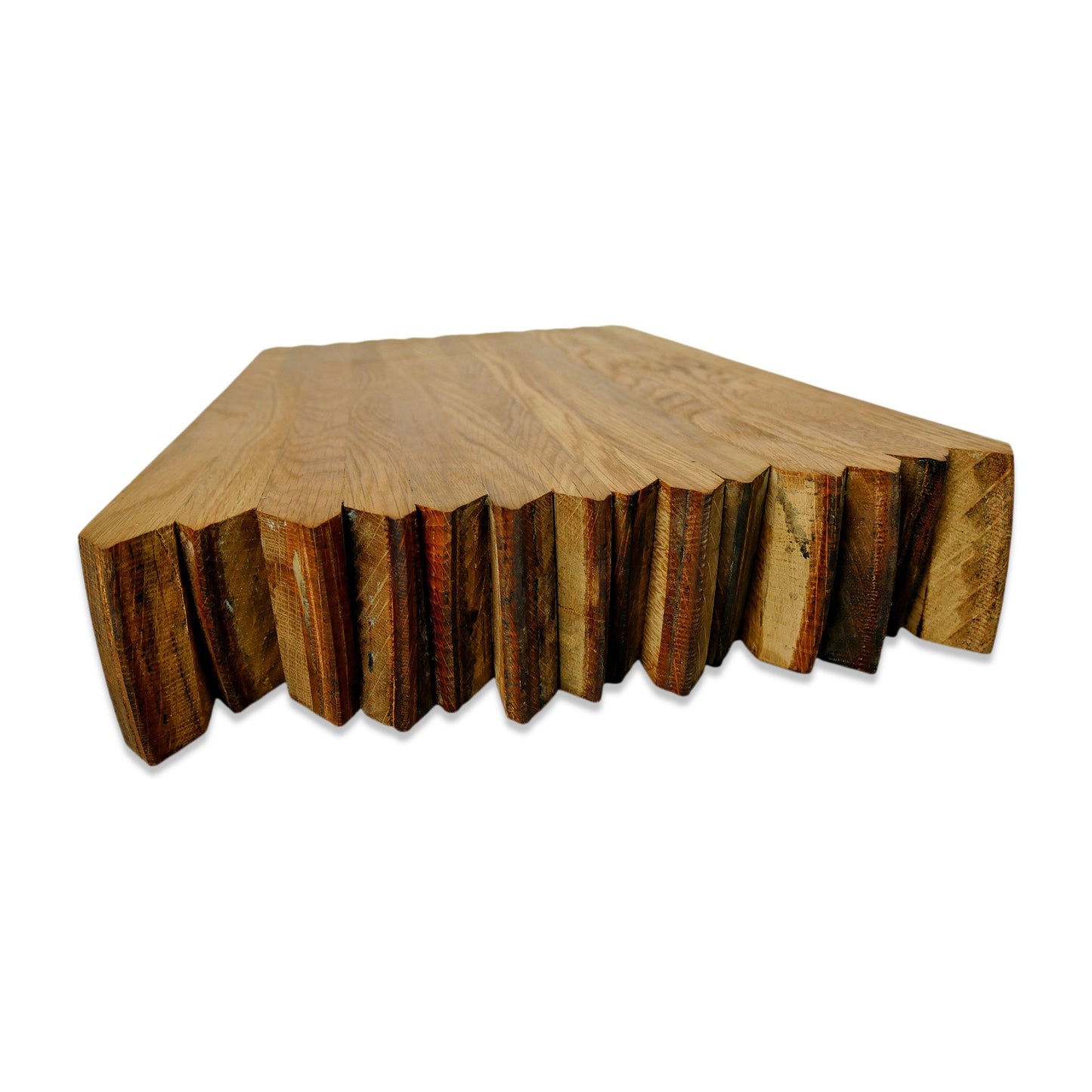 Bourbon Barrel Chopping Block 21" Edge Grain Burgundy Smokey