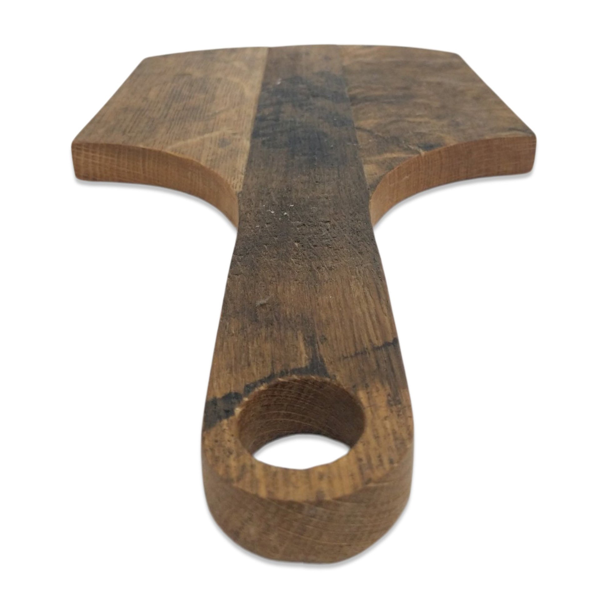 Bourbon Barrel Serving Platter Burgundy Smokey