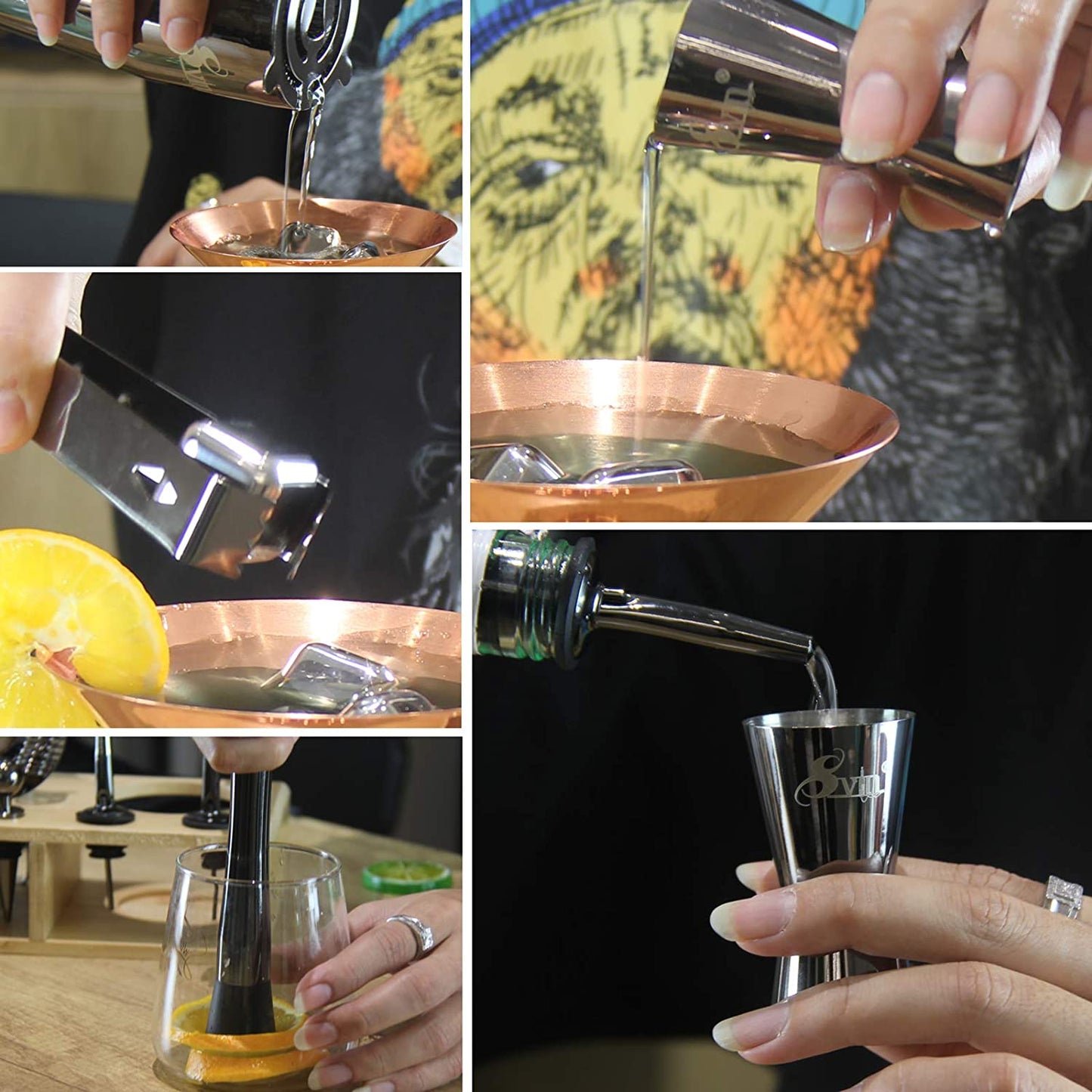 barware set of bar tools