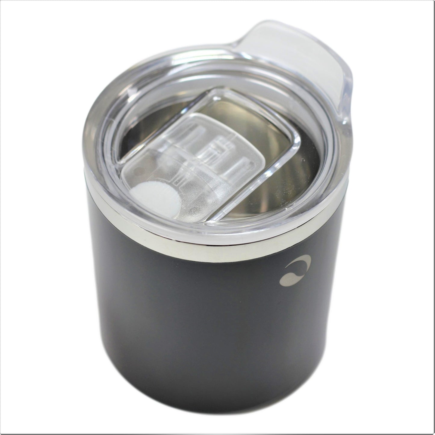 DRINCO- 10oz Vacuum Insulated Tumbler Whiskey Glass GULT (Jet Black) Orchid Lavender