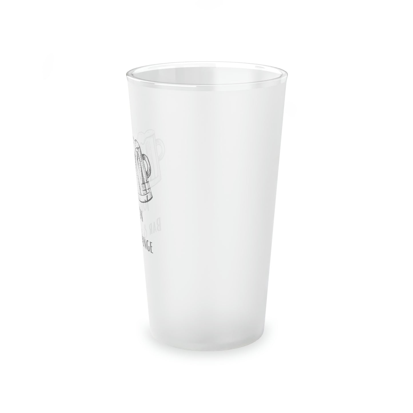 Personalized Frosted Pint Glass, 16oz Personalized Beer Glasses for Your Home Bar