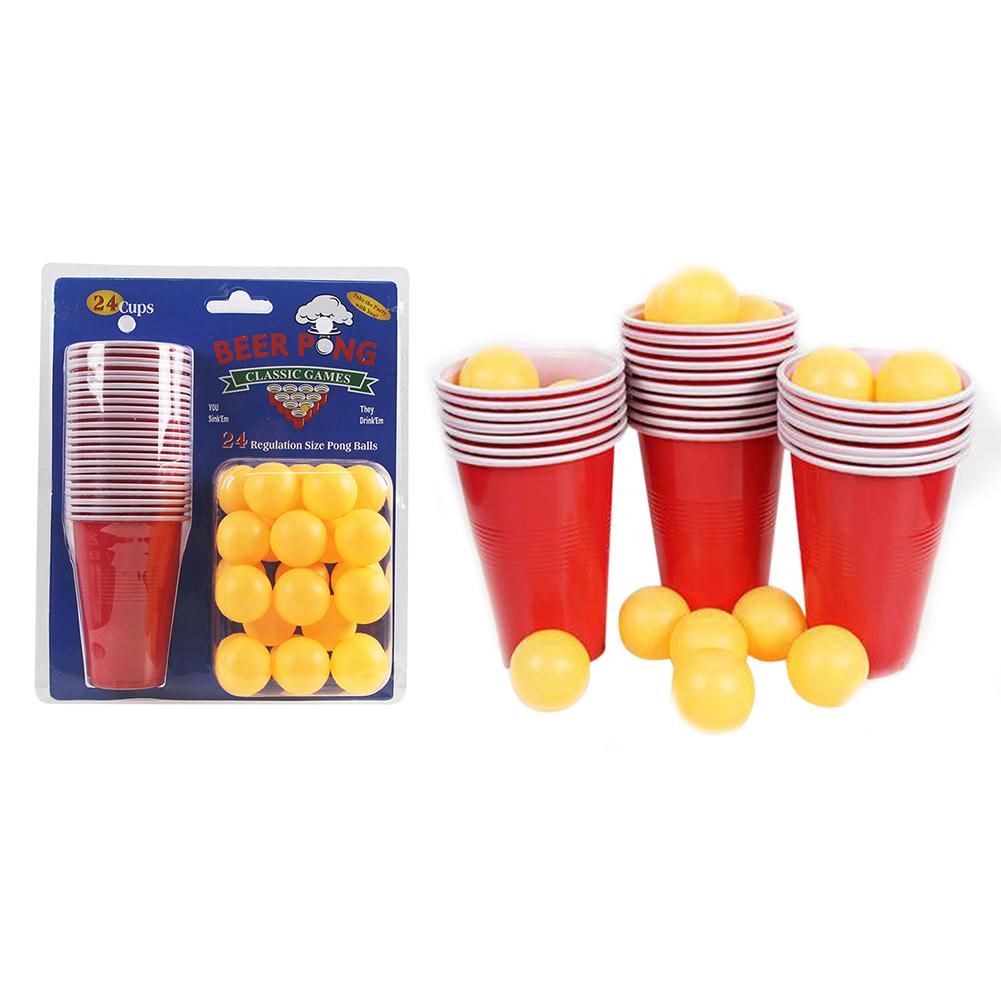 1 Set Entertainment Fun Party Beer Pong Game Olive Ananke