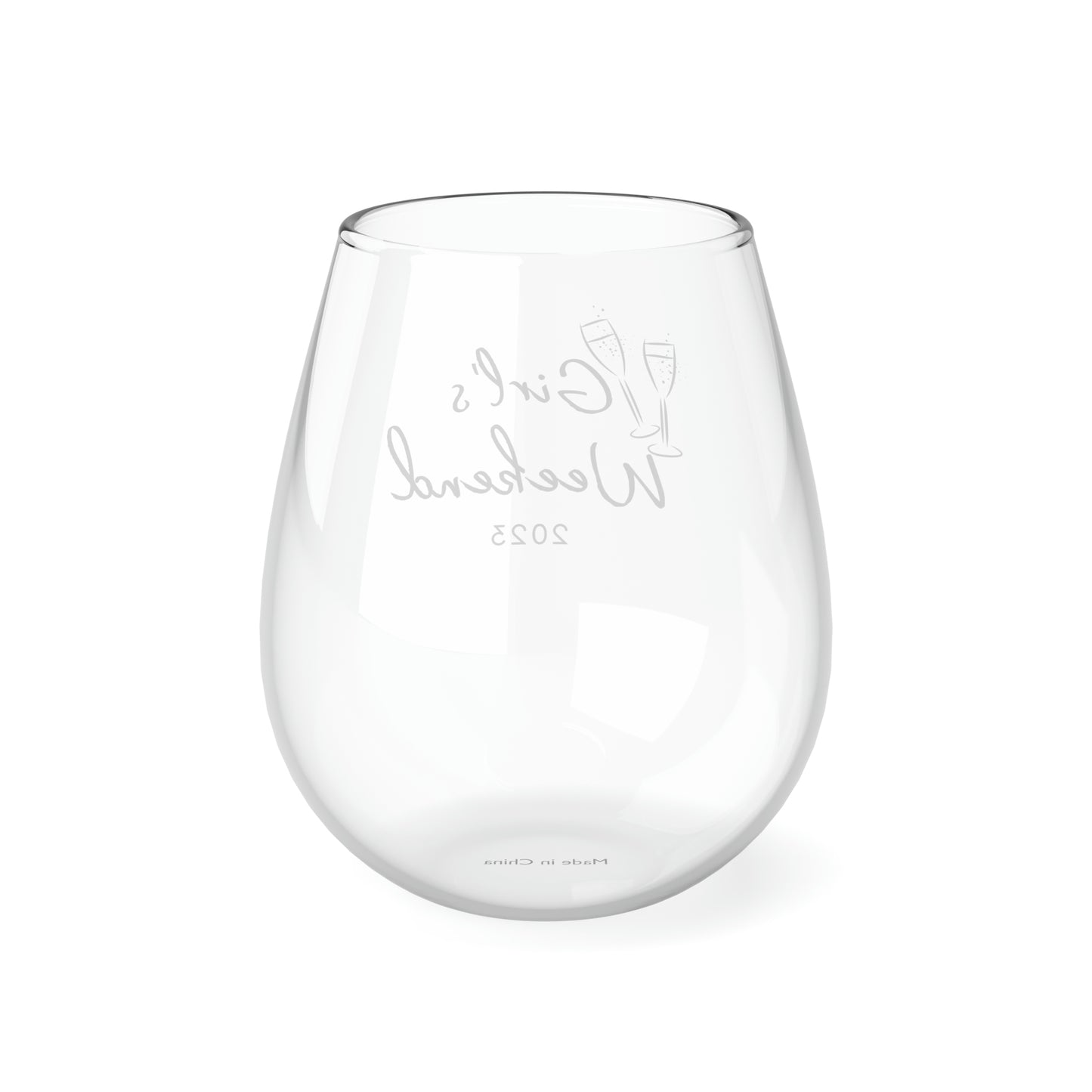 girls trip wine glass