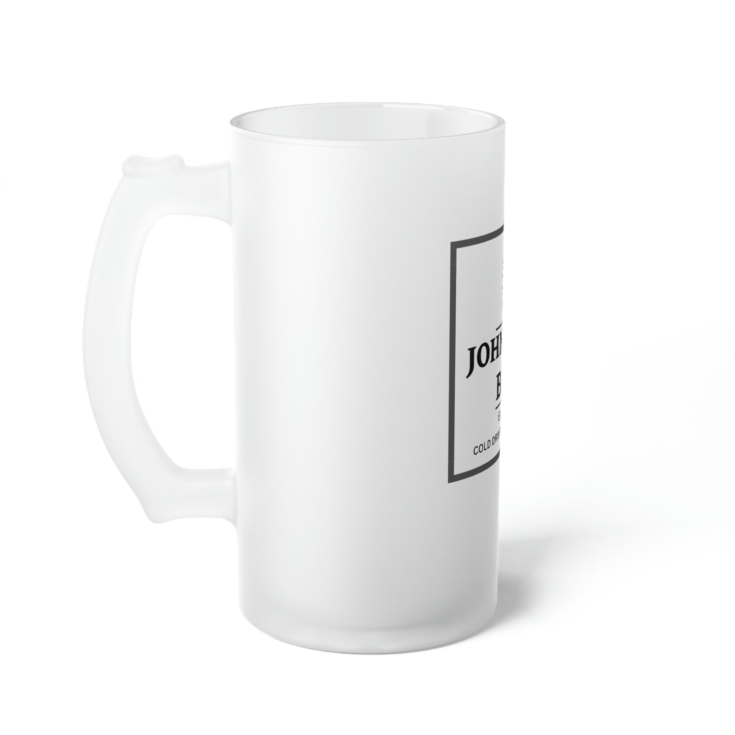 Personalized Frosted Glass Beer Mug