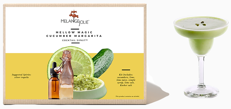 Mélange Jolie Mellow Magic Cucumber Margarita Cocktail SipKit™ Olive Lucky