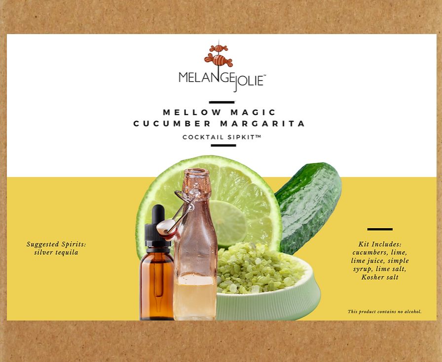 Mélange Jolie Mellow Magic Cucumber Margarita Cocktail SipKit™ Olive Lucky