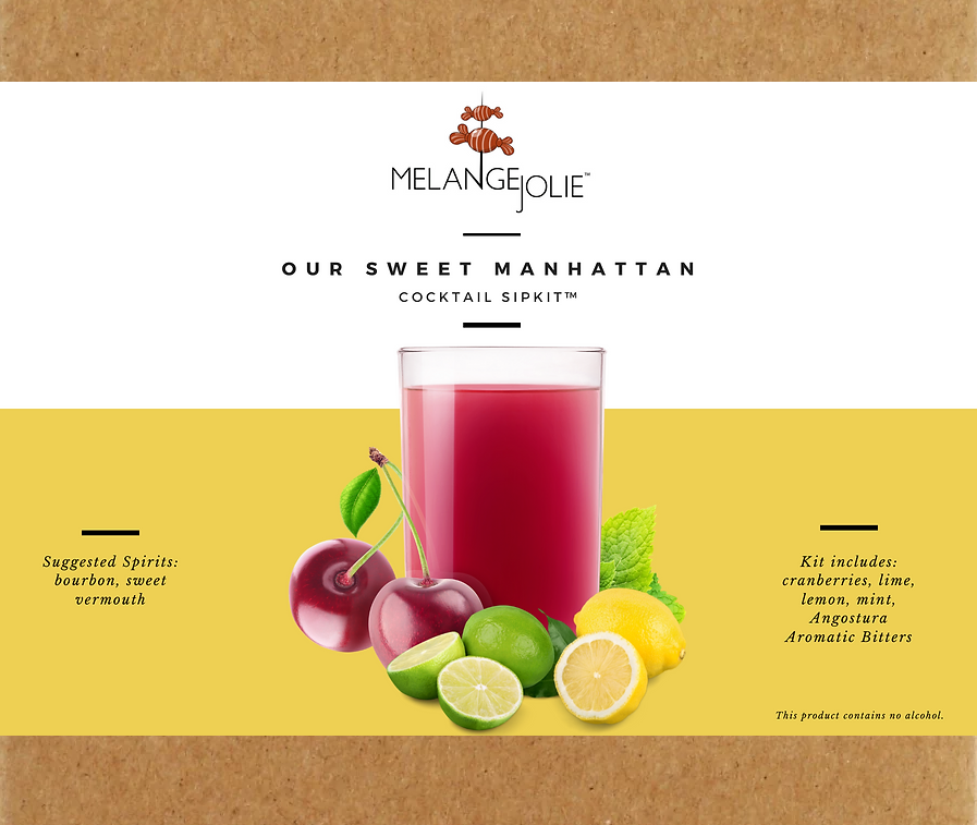 Mélange Jolie Our Sweet Manhattan Cocktail SipKit™ Olive Lucky