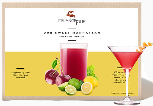 Mélange Jolie Our Sweet Manhattan Cocktail SipKit™ Olive Lucky