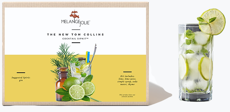 Mélange Jolie The New Tom Collins Cocktail SipKit™ Olive Lucky