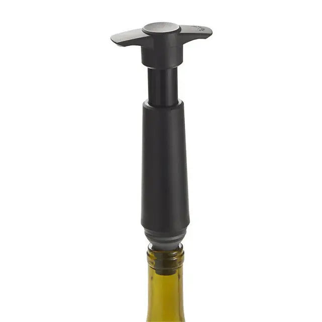 Wine Bottle Sealer Vacuum Wine Pump With 2 Stoppers Grey Milo