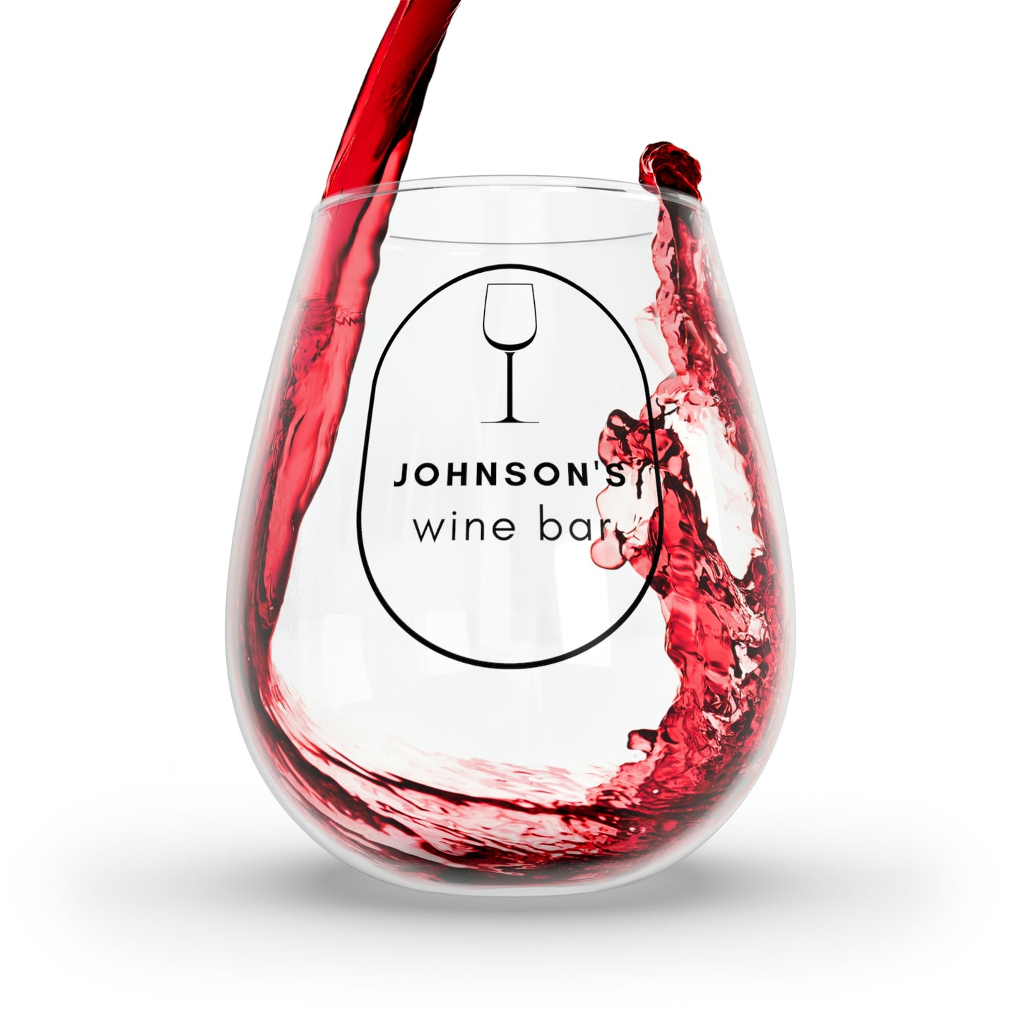 personalized wine glasses stemless