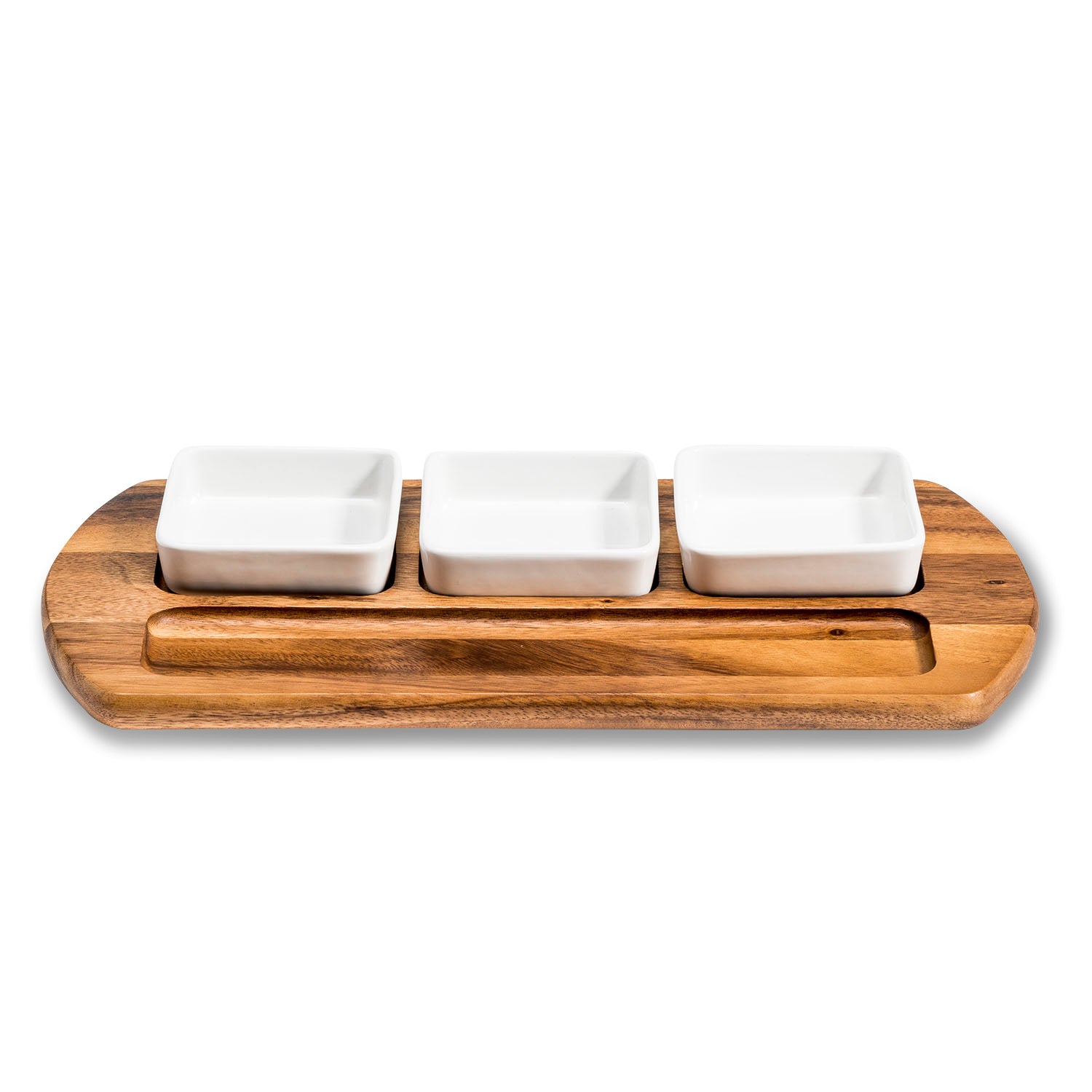 Charcuterie Serving Tray with ceramic bowls Azure Lily
