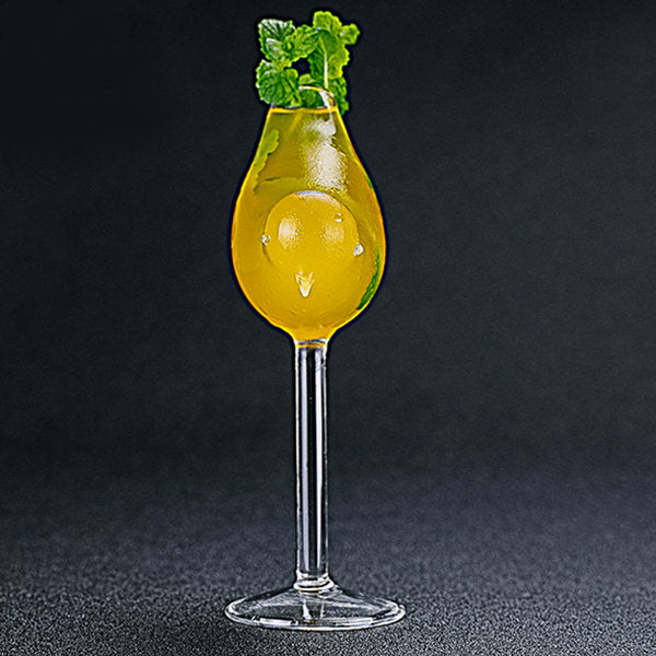 Bird Cocktail Glass Fuchsia Molly