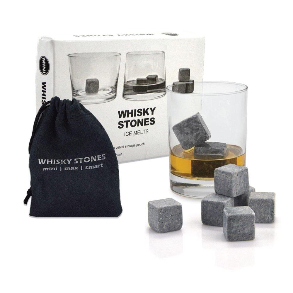 Whiskey Stones Ice Melts | 9 Reusable Natural Marble Chilling Scotch Ozdingo